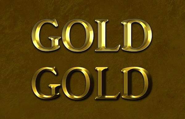 gold font psd download free